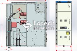 Tủ Trung Thế VCB Ngăn Máy Cắt TGE Kèm Ngăn Đấu Nối Cáp Mở Rộng