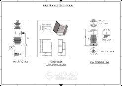 Bản vẽ chi tiết thiết bị đóng cắt điều khiển tụ bù trung thế