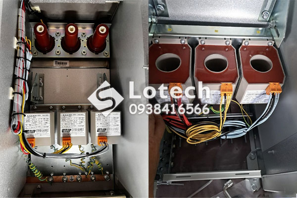 Lắp đặt biến dòng ngăn máy cắt tủ RMU ABB