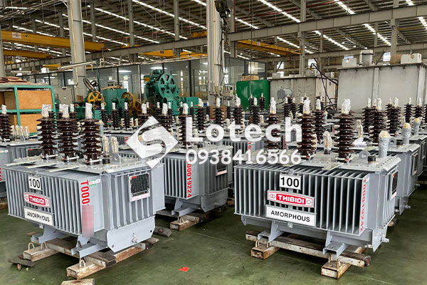 Máy biến áp Amorphous THIBIDI 100kVA chuẩn bị xuất xưởng