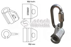 Cấu tạo bộ móc khóa trượt cáp dây cứu sinh 7-10mm