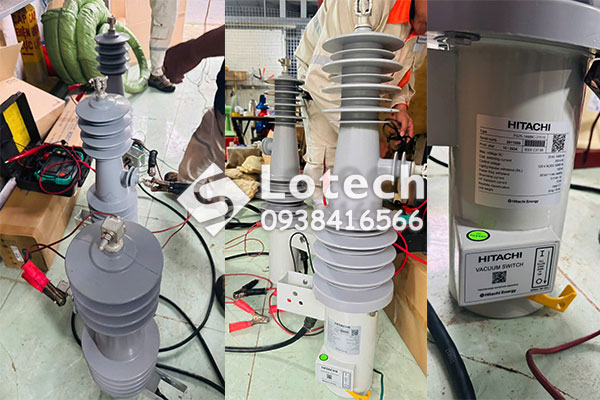 Thí nghiệm kiểm định dao cắt tụ bù ABB Hitachi