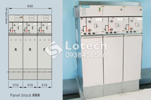 Tủ Trung Thế Siemens RRR 24kV 630A 20kA/3s - RMU 3 Ngăn LBS