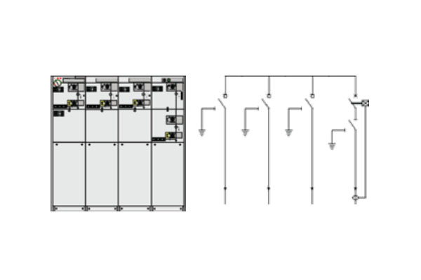 Cấu hình tủ trung thế RMU 4 ngăn ABB CCCV
