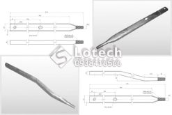 Bản vẽ cấu tạo chân sứ đỉnh thẳng và chân sứ đỉnh cong