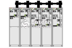 Thiết kế ghép ngăn tủ RMU ABB thanh cái nóc tủ