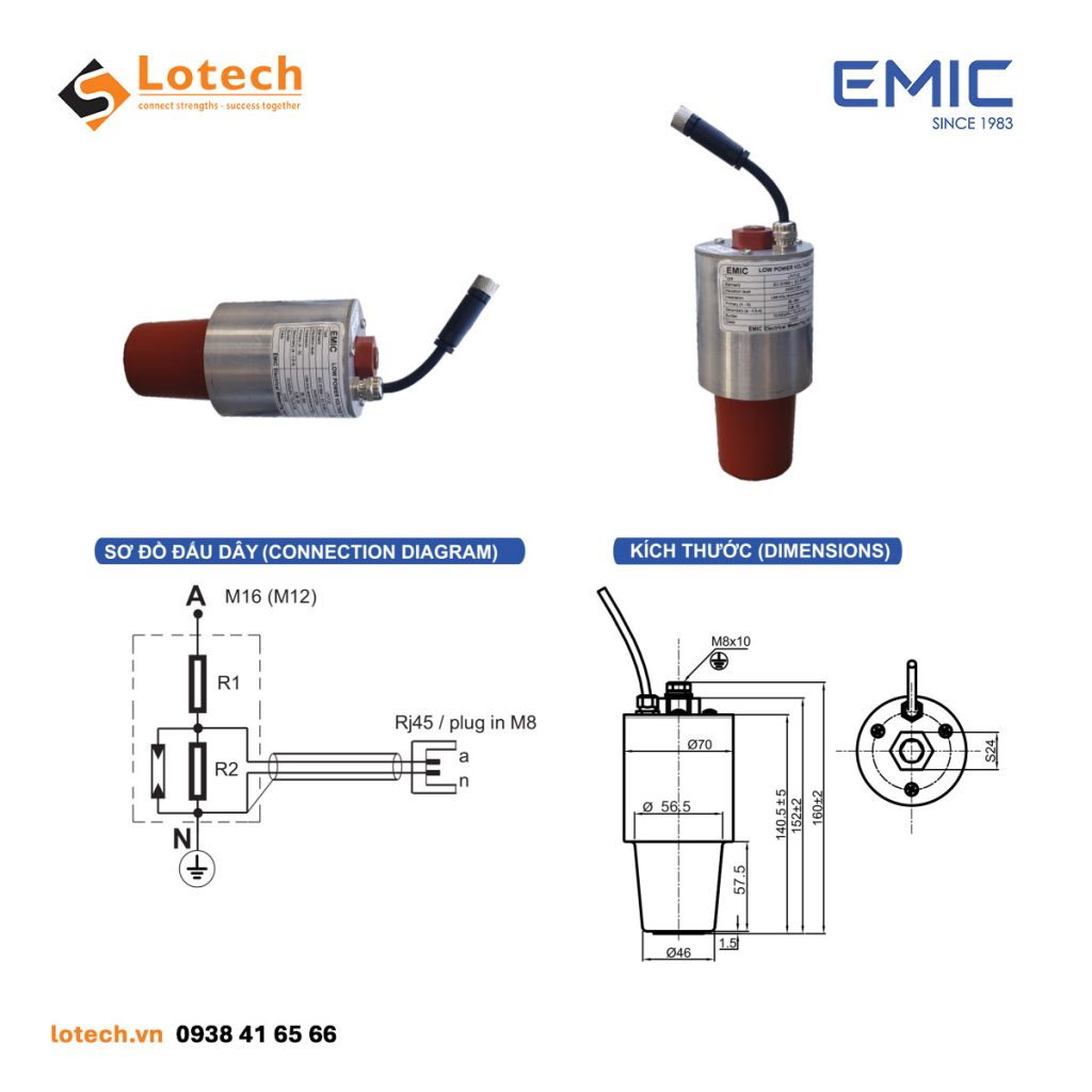 Cảm biến điện áp công suất thấp EMIC