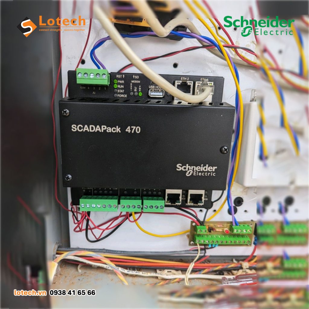 Lắp đặt tủ RTU Scadapack 470 Schneider