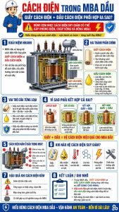 Cách điện trong máy biến áp dầu