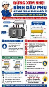 Chức năng của bình dầu phụ máy biến áp