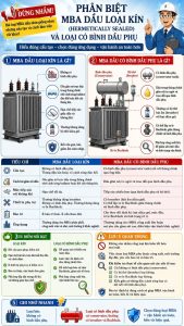 Phân biệt máy biến áp dầu