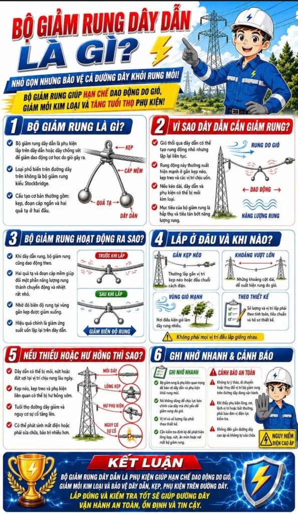 Bộ giảm rung dây dẫn