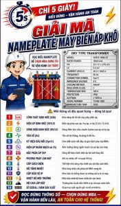 Cách đọc bảng hiệu (nameplate) máy biến áp khô